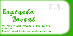 boglarka noszal business card